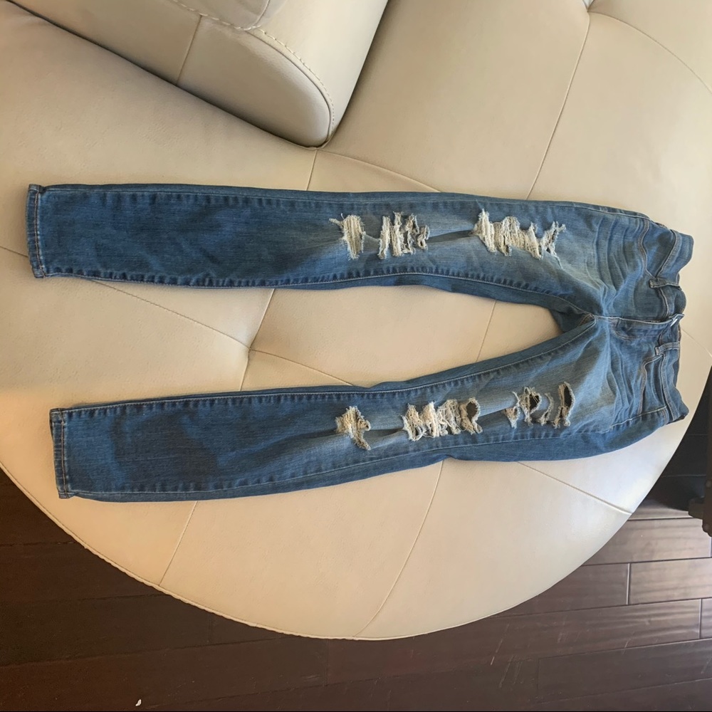 Pacsun ripped dark wash jeans